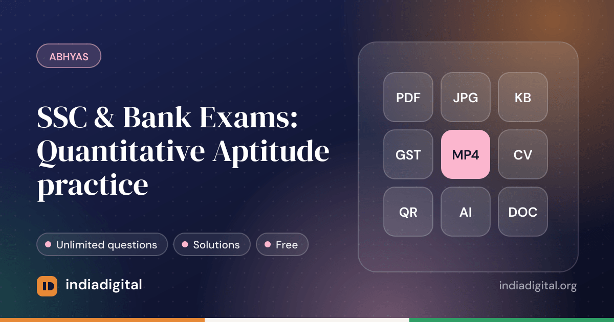 Quadratic equations: compare x and y (bank exams): SSC & Bank Exams ...